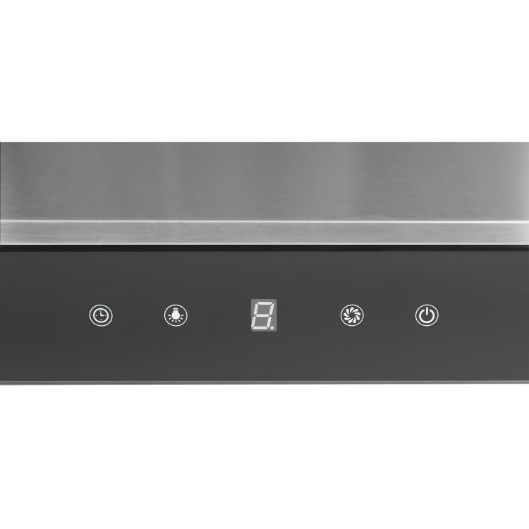 electriQ 100cm Slimline Chimney Cooker Hood - Stainless Steel