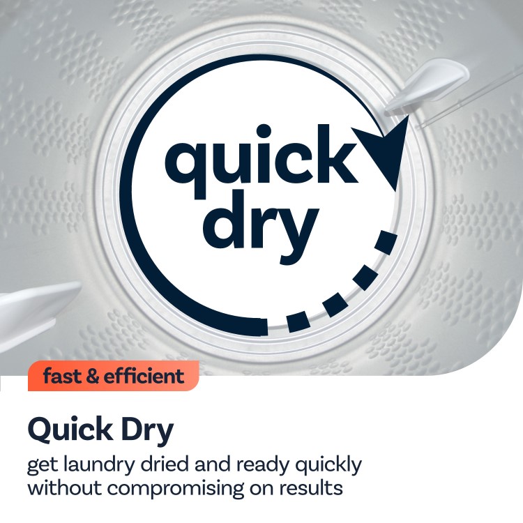 electriQ 9kg Heat Pump Tumble Dryer - A++ Rated, Quiet - White