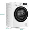 electriQ 9kg Heat Pump Tumble Dryer - White