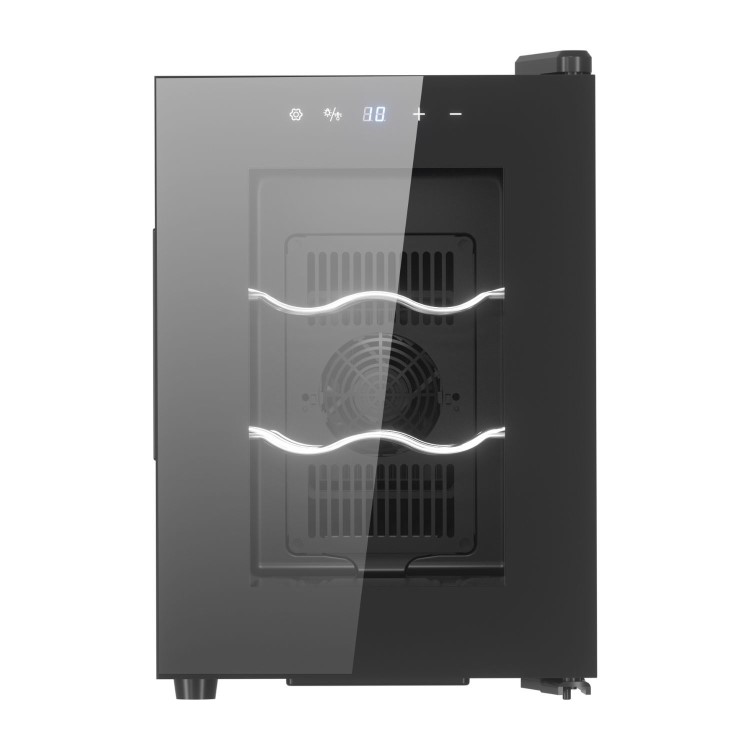 electriQ 6 Bottle Thermoelectric Wine Cooler - Compact Countertop Mini Wine Fridge