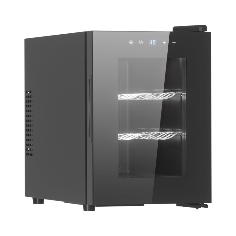 electriQ 6 Bottle Thermoelectric Wine Cooler - Compact Countertop Mini Wine Fridge
