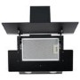 electriQ 60cm Angled Hood with Touch Control - Black