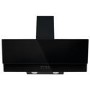 electriQ 90cm Angled Chimney Cooker Hood - Black Glass