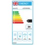 electriQ 90cm Angled Chimney Cooker Hood - Black Glass