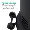 electriQ Outdoor Gas Table Top Bullet Heater - Black