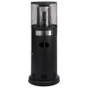 electriQ Outdoor Gas Table Top Bullet Heater - Black