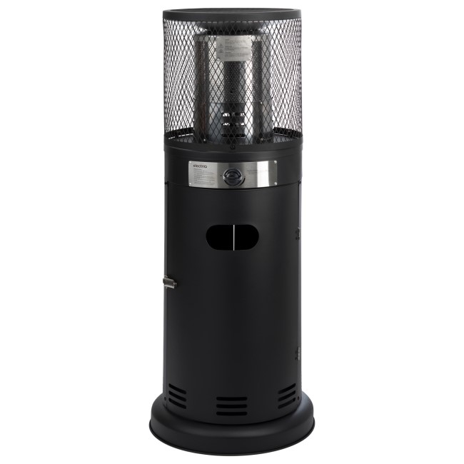 electriQ Outdoor Gas Table Top Bullet Heater - Black
