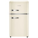 eiQUCRETROFFCREAM electriQ 80 Litre 70/30 Retro Freestanding Fridge Freezer – Cream