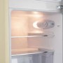 Refurbished electriQ eiQUCRETROFFCREAM Freestanding 80 Litre 70/30 Retro Fridge Freezer Cream