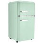 electriQ 80 Litre 70/30 Retro Freestanding Fridge Freezer - Mint Green