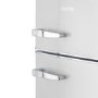 electriQ 80 Litre 70/30 Retro Freestanding Fridge Freezer - White