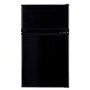 Refurbished electriQ eiQUFFB Freestanding 80 Litre 70/30 Under Counter Fridge Freezer Black