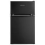 electriQ 80 Litre Under Counter Freestanding Fridge Freezer - Black