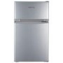 Refurbished electriQ eiQUFFS Freestanding 80 Litre 70/30 Under Counter Fridge Freezer Silver