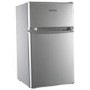 Refurbished electriQ eiQUFFS Freestanding 80 Litre 70/30 Under Counter Fridge Freezer Silver