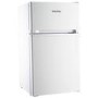 Refurbished electriQ eiQUFFW Freestanding 80 Litre 70/30 Under Counter Fridge Freezer White
