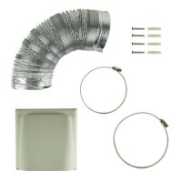 Refurbished electriQ eiQVENTKIT125COWL 120mm - 125mm Kitchen Cooker Hood Ducting Kit with Cowl Vent Refurbished electriQ eiQVENTKIT125COWL 120mm - 125mm Kitchen Cooker Hood Ducting Kit with Cowl Vent