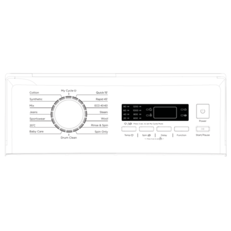 electriQ 6kg 1200rpm Top Loading Washing Machine - White