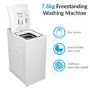 Refurbished electriQ eiQWMTL75 Freestanding 7KG 1200 Spin Top Loading Washing Machine White