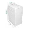 electriQ 7kg 1200rpm Freestanding Top Loading Washing Machine - White