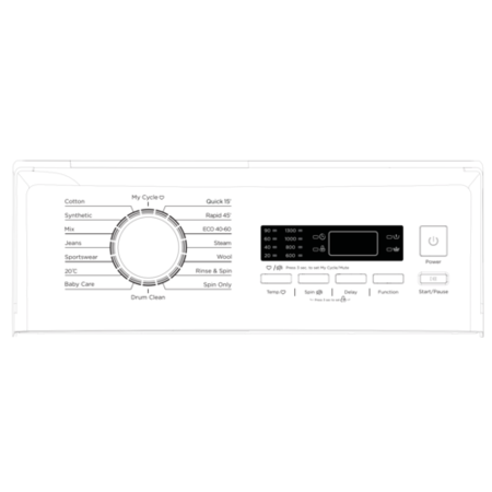 electriQ 8kg 1300rpm Top Loading Washing Machine - White