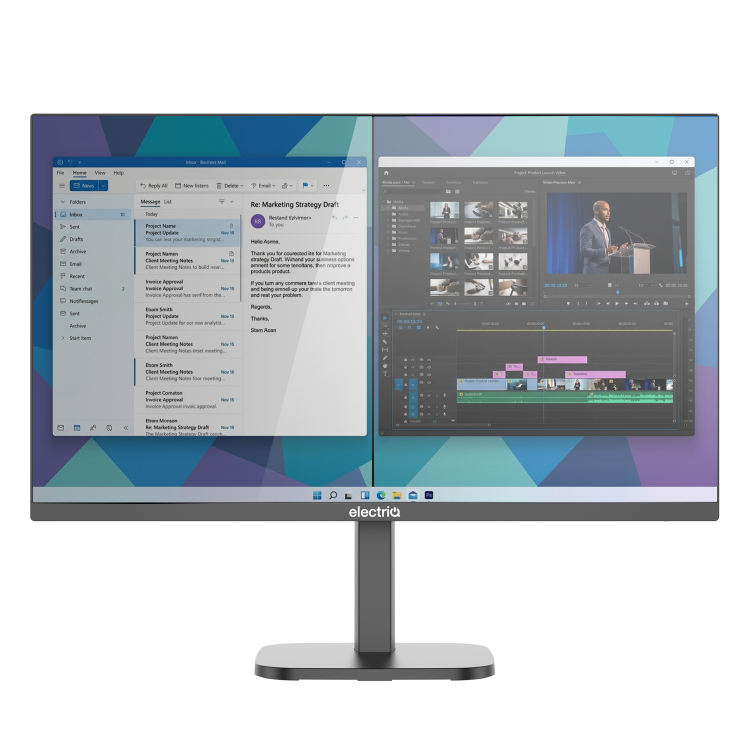 electriQ 27" IPS Full HD 144Hz USB-C Monitor
