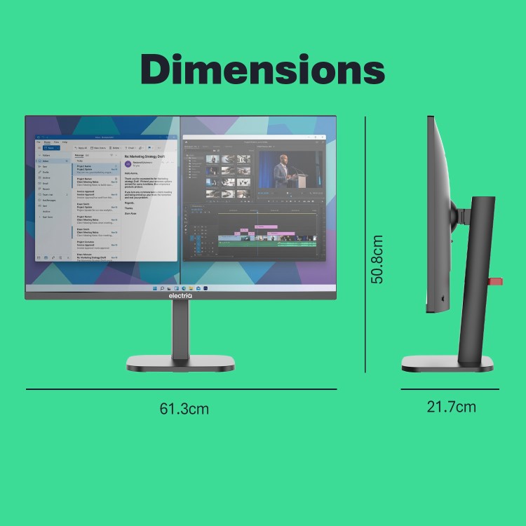electriQ 27" IPS Full HD 144Hz USB-C Monitor