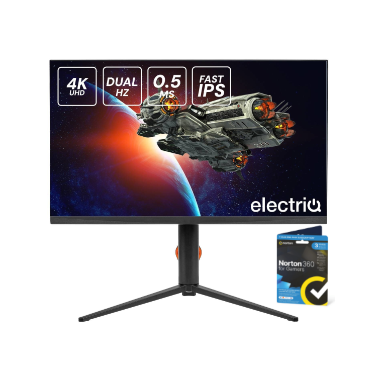 electriQ 27 UHD160FHD320I 27" IPS Dual Hz UHD 4K 160Hz Full HD 320Hz 0.5ms Gaming Monitor