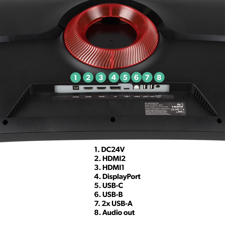 electriQ 49" IPS 5K DQHD 144Hz 1ms Super UltraWide Curved Gaming Monitor