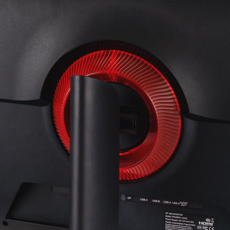 electriQ 49" IPS 5K DQHD 144Hz 1ms Super UltraWide Curved Gaming Monitor