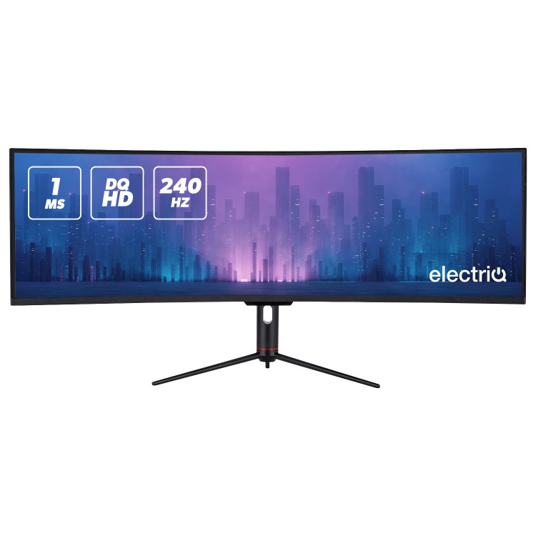 Refurbished electriQ 49" VA 5K 240Hz 1ms Super UltraWide Curved Gaming Monitor