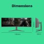 electriQ 49" VA Dual QHD 165Hz UltraWide Curved USB-C Monitor