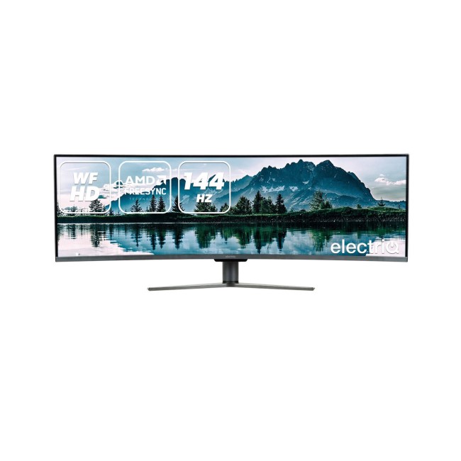 electriQ 49" QLED 144Hz Full HD Super UltraWide Curved Monitor 
