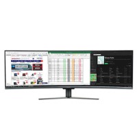 Refurbished electriQ 49" FHD HDR Super UltraWide FreeSync Curved Monitor