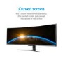 Refurbished electriQ 49" FHD HDR Super UltraWide FreeSync Curved Monitor