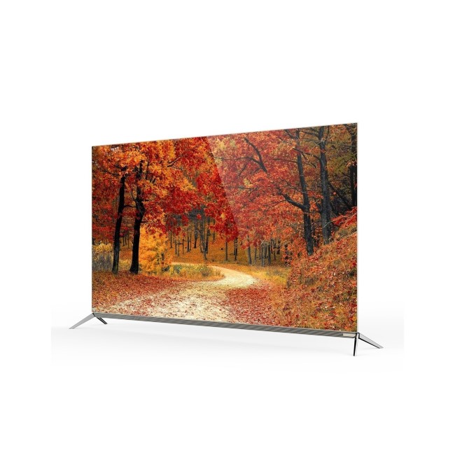 GRADE A2 - electriQ 55" 4K UHD OLED LG Panel HDR Android Smart TV with Freeview HD and Freesat 