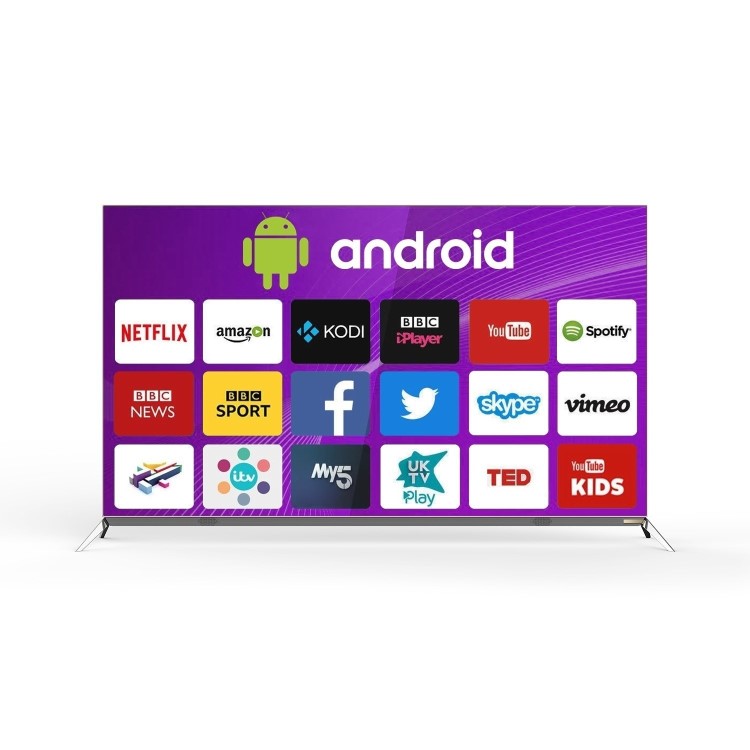 Ex Display - electriQ 55" 4K UHD OLED LG Panel HDR Android Smart TV with Freeview HD and Freesat 