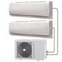 GRADE A1 - Multi-split 18000 BTU Smart Inverter Air Conditioner with single outdoor unit and two 9000 BTU indoor units