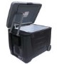 electriQ 45 Litre Portable Electric Coolbox with Wheels - Black