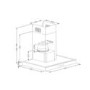Refurbished electriQ eiq60touchslim 60cm Touch Control Slimline Chimney Hood Stainless Steel