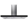 electriQ 90cm Slimline Touch Control Cooker Hood - Stainless Steel