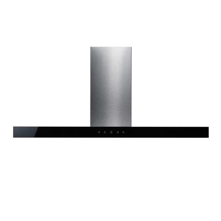 electriQ 90cm Slimline Touch Control Cooker Hood - Stainless Steel