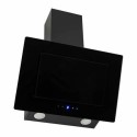 eiqATS60 electriQ 60cm Angled Chimney Cooker Hood with Colour Change Lights - Black