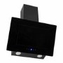 electriQ 60cm Angled Chimney Cooker Hood with Colour Change Lights - Black 