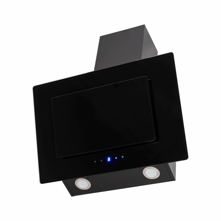 Refurbished electriQ eiqATS60 60cm Chimney Cooker Hood Black