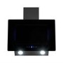 electriQ 60cm Angled Chimney Cooker Hood with Colour Change Lights - Black 