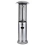 Refurbished electriQ Outdoor Freestanding Gas Patio Heater In Stainless Steel