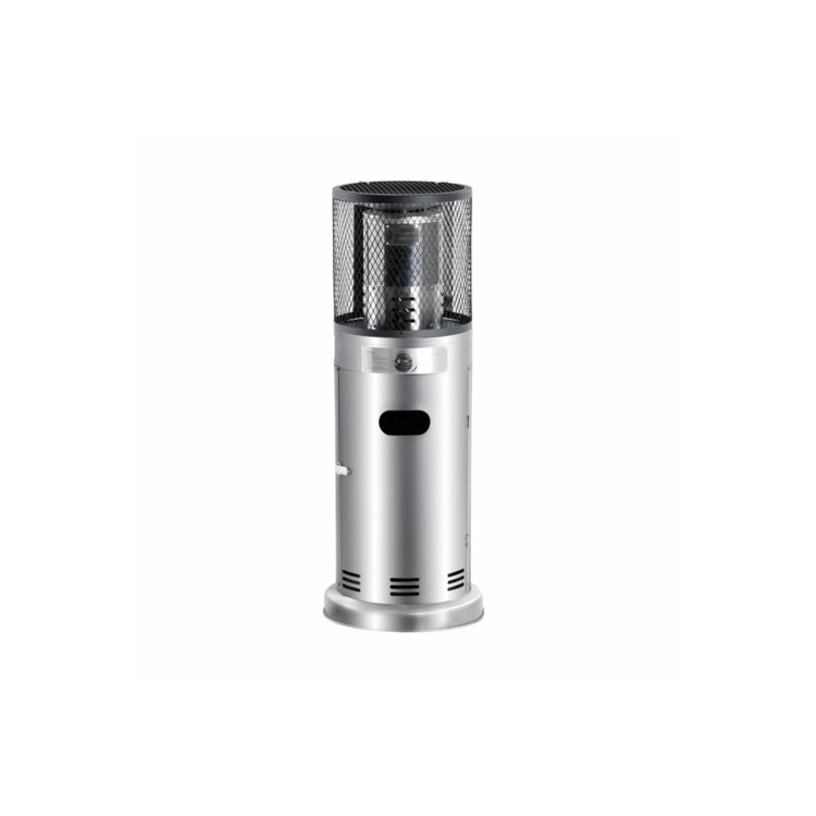 Refurbished electriQ EIQTTGSS Outdoor Gas Table Top Bullet Heater in Stainless Steel with Free Cover