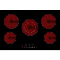 Refurbished electriQ eiqc77v3 77cm 5 Zone Touch Control Ceramic Hob Black Refurbished electriQ eiqc77v3 77cm 5 Zone Touch Control Ceramic Hob Black