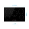 electriQ 77cm 5 Zone Touch Control Ceramic Hob